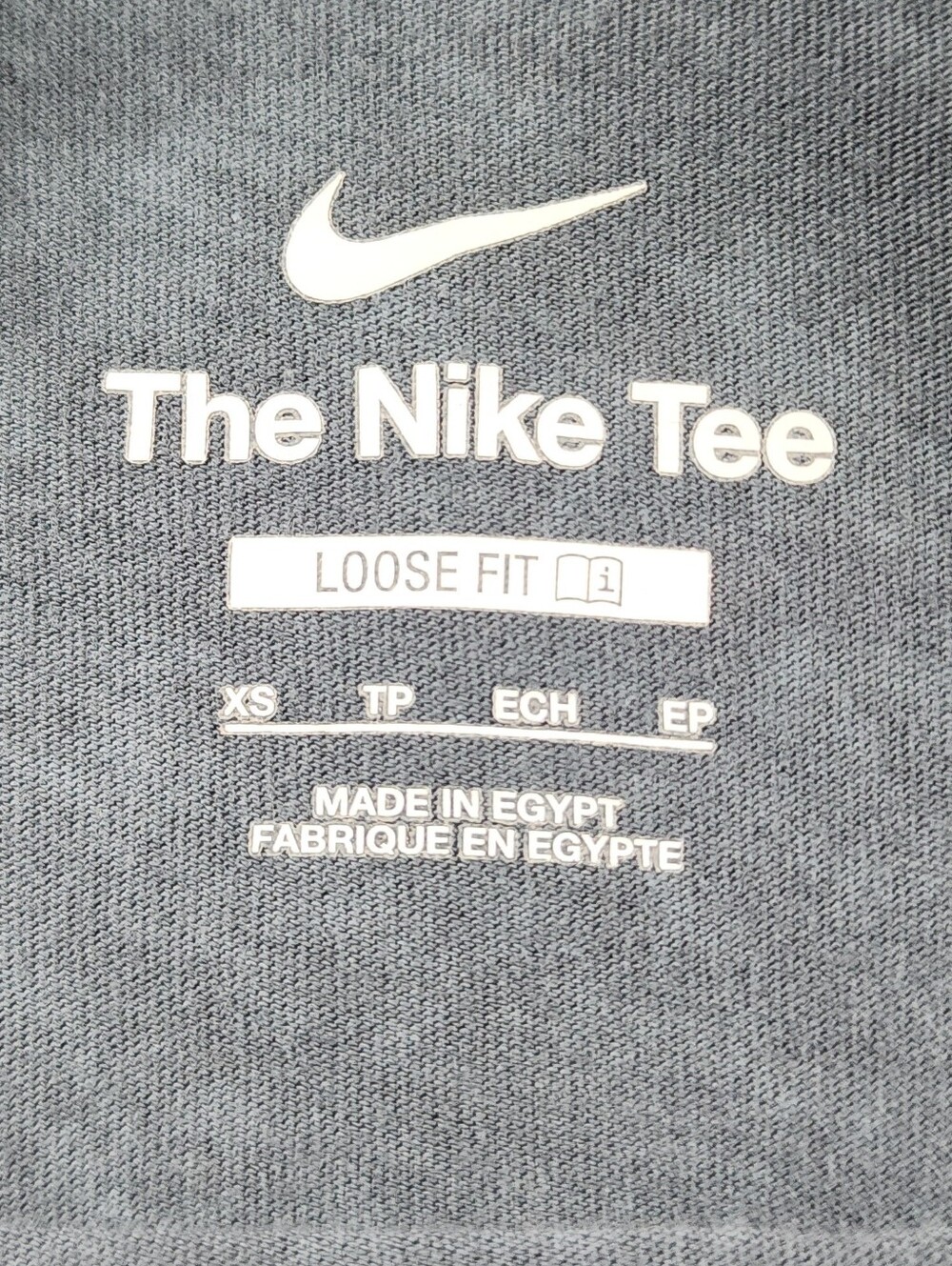 Nike Women's Just Do It Basketball Graphic Tee Vintage Wash XS Gray - Picture 2 of 7